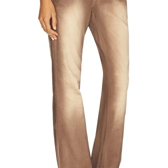 Jaded London Slim Stretch Bootcut Jeans Size W32 Pink/Brown/ Tan - Picture 5 of 9